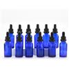 YIZHAO Blu Bottiglie Contagocce Vetro 30ml, con Pipette Contagocce Vetro,per Oli Essenziali, Aromaterapia, Laboratorio, Fragranze, Cosmetici, Viaggio - 12 Pcs