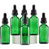 YIZHAO Verde Bottiglie Contagocce Vetro 50ml, con Pipette Contagocce Vetro,per Oli Essenziali, Aromaterapia, Laboratorio, Fragranze, Cosmetici, Viaggio - 6 Pcs
