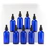 YIZHAO Blu Bottiglie Contagocce Vetro 100ml, con Pipette Contagocce Vetro,per Oli Essenziali, Aromaterapia, Laboratorio, Fragranze, Cosmetici, Viaggio - 9 Pcs