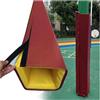 Generic Cuscinetto per palo da basket, protezione per pali in metallo, per esterni, 1,5 m, 1,8 m, 2,4 m di altezza, imbottitura per garage, seminterrato, rimovibile per tutte le stagioni