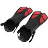 Omquot Pinne da Immersione Regolabili e Confortevoli per Adulti Nuoto Apnea Materiale di Alta Qualità Pinne da Nuoto Blu per Sport Nautici (Rosso)
