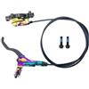 PMAGSYQ Freno a Disco Idraulico per Bicicletta MTB Freno a Disco a Pressione Olio per Bicicletta Kit Colorati Morsetto Pinza per Mountain Bike(Left Hand Rear Brake)
