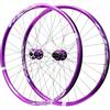 BDXZJ Set Ruote Bici MTB, 26/27,5/29 Pollici Mountain Bike Ruote, Cerchio In Lega Di Alluminio Anteriore 2 Posteriori 4 Cuscinetti 32H Freno A Disco Sgancio Rapido 7-11 Velocità C,26in