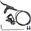 PMAGSYQ Freno Idraulico A2 MTB Dischi Olio Bici Leva 2 Pistoni 160MM 180MM Rotore Pinza Anteriore Posteriore Sinistra Destra(180 Left Rear)