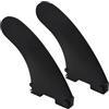 Anfyko Pinne di ricambio per paddleboard, installazione rapida, fibra di vetro migliorata, design classico curvo, pinne laterali per SUP gonfiabile, stand up paddle board (2 pezzi)