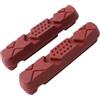 KUAWDON Pastiglie Freno per Ruote in Carbonio Accessori per Bici da Strada per Freni a Cerchio in Lega per Bicicletta(Carbon Rim Red)