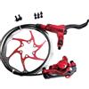 PMAGSYQ HB875 Set Freno Idraulico HB-875 MTB Freno a Disco per Bicicletta Anteriore Posteriore 800mm 1400mm Pinza Freni per Mountain Bike(Red Right W 1pc 160mm Rotor)