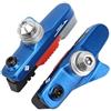 PMAGSYQ Pastiglie Freno per Bici da Strada per Freno a cerchione C Pastiglie in Gomma sostituibili CNC Supporto per Freno per Bicicletta Blocco di Gomma(B Type Blue)