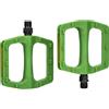 Caswynlife Pedali per bici in nylon con cuscinetti Du, design leggero antiscivolo per biciclette pieghevoli da strada di montagna, compatibilità con filettatura standard, costruzione (verde erba)