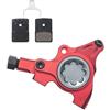 EGUIAS Kit Bici con Barra Piatta MTB da Strada a 2 pistoncini per Pinza Freno idraulica a Montaggio Piatto per Bicicletta Multicolore Freno a Tamburo per Bicicletta Biciclette Tamburo(2 Piston Red)