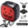 Generic Fanale posteriore per bicicletta, con sensore ricaricabile a 3 modalità di tipo C, 3,9 x 3,9 x 2 cm, luce posteriore a LED impermeabile, dispositivo di segnalazione di sicurezza, facile installazione