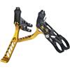 NHABXGDS Biciclette Tamburo Freno Posteriore Freno a Tambur Leva Freno specifica per Bici Adatta per Brompton Adatta per Bicicletta Pieghevole Dahon Lega di Alluminio Cava Leggera(Black Silver)