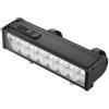 Temeemeg Luce per Bici, Faro per Bici Ricaricabile 2000 Lumen e 15 Luci LED con Display Batteria Intelligente e Staffa Regolabile - Nero