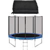 ELzEy Rete for Trampolino, Rete di Sicurezza for Recinzione Protettiva Ricambio a 6/8 Poli for Rotondo - Solo(6FT+6poles)