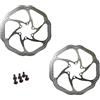 KUAWDON 2PC Rotore della Bici Rotore del Freno A Disco MTB 160 Millimetri 180 Millimetri 203 Millimetri Misura per Sram Rotore del Freno della Bici Freno(HS1 160-180mm)