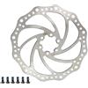 KUAWDON Freno a Disco per Bici Freno a Disco per Bicicletta Disco 140mm 160mm 180mm 203mm G3 HS1 RT56 Rotore MTB Parti del Disco con 6 bulloni(1Pcs 140mm)