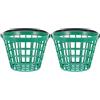 DOITOOL Cesto Porta Palline da Golf in Plastica Verde 2 Grande Capacità per Organizzare Fino a 25 Palline Accessorio Pratico e Leggero da Golf
