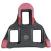Caswynlife Tacchetti compatibili per bici da strada, clip per scarpe da ciclismo galleggianti a 6 gradi con texture antiscivolo, nylon PA6 e tacchetti per pedali per lunghe pedalate, nero rosso (D)