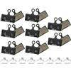 KUAWDON Misura per G01S G03C G02A Pastiglie Freno A Disco della Bici Misura per BR-M9000 M9020 M8000 M666 Freno Idraulico Misura per Shimano(Resin 8Pairs)