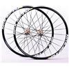 QHYRZE Quick Release Bike Wheelset 26 27,5 29 Pollici Bicicletta Anteriore Ruota Posteriore Set Doppio Strato Cerchio Freno A Disco MTB Ruote Hub for 7-11 Velocità(Geel,26)