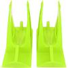 Omquot Parti da sci durevoli per bambini, auto bilanciata, snowboard per bicicletta, pattinaggio, plastica con cinghie aumentate, regalo per bambini (verde)