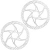 KUAWDON Rotore del Freno a Disco per Bicicletta da 140mm 160mm MTB Disco Freno per Bici in Acciaio Rotore per Bicicletta 6 bulloni Disco per Bici(IIIPRO-140mm)