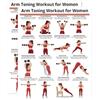 Generic Poster con esercizi con manubri, tabella di allenamento delle braccia, guida portatile con layout chiaro, stampa da parete per fitness, arte per allenamento con design moderno, poster per la per