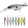 Generic XILILHC 8Pcs Minnow Fishing Lure Wobblers 10.3g 11cm Pike Accessori for La Pesca alla Carpa Wobblers Esche Dure Galleggianti Ancorette Crankbait