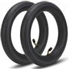 Qoidrfofse Camera d'aria 12, 5 x 2, 25, confezione da 2 camere d'aria in gomma butilica con valvola angolata per bici elettriche, scooter e tricicli, nero