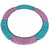 Colcolo Tappeto di Trampolino Protezione Bordo Elastico Imbottitura Soffice Copertura Resistente Intemperie Adatto Trampolini Rotondi Giardinaggio Bambini, Rosa+Verde, 1.2M