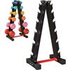LIFERUN Manubri Rack Porta Pesi Supporto per pesi Palestra Casa Portata max: 300 kg (No Manubri)