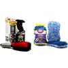 Ma-Fra, Kit Regénera Cerchi, Trattamento Completo Pulente e Decontaminante & Comfort Car Wash Pad, Panno in Microfibra con Doppia Azione, Deterge e Attira Lo Sporco