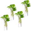 Vumdua Fioriere da appendere alla parete, 4 pezzi, terrario in vetro da appendere, vaso per piante in vetro, perfetto per propagare piante idroponiche, casa, giardino, decorazione per matrimoni
