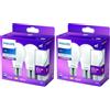 Philips LED Lampadina LED Goccia, 10.5W, E27, Luce Bianca Fredda, 1521 lm, 2 pezzi (Confezione da 2)