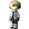Dosker, statue di astronauta, scultura astronauta in poliresina, regalo, argento, statuette ornamentali decorative per la stanza da uomo, accessori per la casa e la scrivania, decorazioni da tavolo,