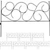 Relaxdays Bordura aiuole in Metallo, 8 Moduli Stile Liberty, HxB 50x400cm, Bordature da Giardino