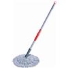 TONKITA | Twist Mop in Microfibra con Manico, Mocio Lavapavimenti XL con Sistema di Strizzatura Integrato, Testa con Paracolpi Antigraffio, Microfibre Ultra Pulenti per Tutti i Pavimenti