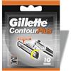 GILLETTE CONTOUR PLUS Lame Comfort con Striscia Lubrificante, Confezione da 10