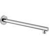 Voolan Braccio Doccia con Flangia e Nastro in Teflon, Braccio Doccia di Estensione Voolan 38cm Per Bagno Soffione Doccia Rotondo Fisso, Acciaio Inossidabile Solido, Montato a Parete (Cromo)