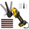 Roadtime Smerigliatrice a nastro a batteria compatibile Dewalt 20 V (senza batteria), smerigliatrice brushless con 20 nastri abrasivi da 10 x 330 mm, angolo regolabile a 120°, display LCD, per legno e metallo