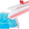 FIHODONE Striscia di protezione contro il surriscaldamento, 2 metri, in silicone, 1,2 x 2 cm, per doccia senza cornice, trasparente