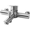 REAQUE Rubinetto a Parete per Vasca da Bagno e Doccia, Miscelatore, in Acciaio Inox 304 con Deviatore, Monocomando Regolabile Acqua Calda e Fredda