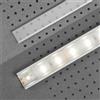 PROVISTON Copertura a scatto, plastica, trasparente, per profilo in alluminio a LED, 2000 mm, illuminazione a LED, illuminazione indiretta, strisce LED, 1 pezzo