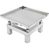 Royyalpa Tavolo vibrante da 50 W, in acciaio inox, 3000 - 3600 giri/min, piattaforma vibrante compatta per test di calcestruzzo e controllo di qualità, tavolo vibrante da laboratorio con azionamento di