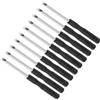 CoCud Cacciavite Taglio Piccolo, Dimensioni 3mm Lunghezza 80mm, Cacciavite Piatto Acciaio S2 con Manico Antiscivolo - (Applicazioni: per Occhiali Orologi Elettronica Computer), 10pz