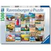 Ravensburger - Puzzle 1500 Pezzi Collage Costiero | Puzzle Per Adulti 1500 Pezzi | Puzzle Adulti Per Bambini Dai 14 Anni In Su | Regalo Compleanno Per Bambini Dai 14 Anni In Su | Misure 80x60cm