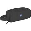Oxford B-Smart, Astuccio scolastico a 3 scomparti, elastico, materiale riciclato RPET, colore: Nero