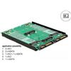 Delock 3.5? Convertitore 2 x SATA 22 Pin > Dualport 2 x M.2 / 2 x mSATA (62946)