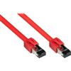 Alcasa 8080-030R Cavo di rete 3 m Cat8.1 S/FTP (S-STP) Rosso (8080-030R)