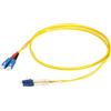 efbe Schott Cavo di collegamento duplex LC-SC 9/125 µm, OS2, LSZH -- giallo, Flat Twin 3x5 mm, 2 m